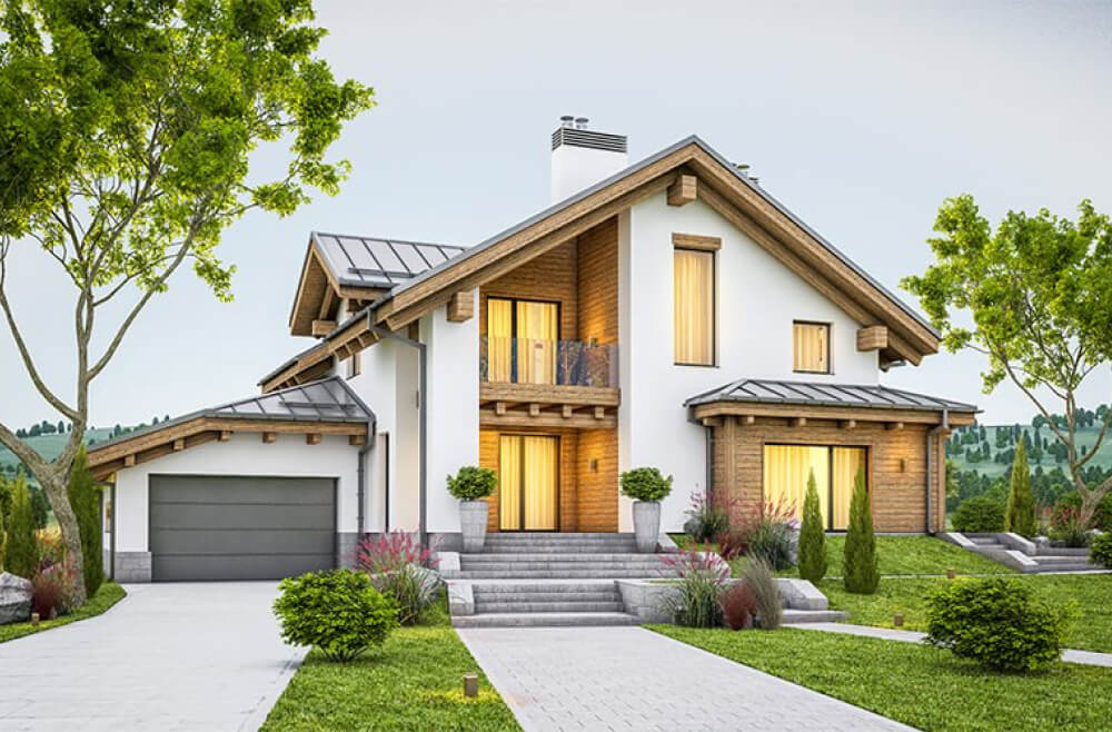 Nice rendering of a house used in a blog post for MHK Real Estate Madeira