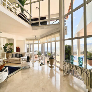 High ceilings large windows area of a stylish villa/ Quinta inFunchal