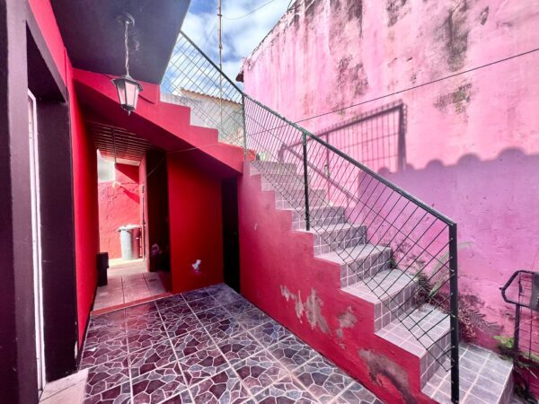 Outside stairs of Funchal City Villa for sale, Madeira Island.