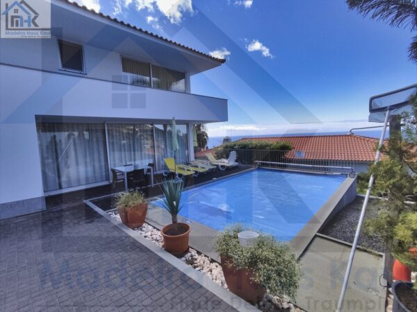 Image of House with Pool with sunshine