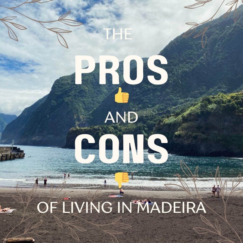 Pros and Cons of living in Madeira, image of beach in Seixal, Madeira Island