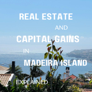 Image of view over the real estate of Funchal Madeira Island