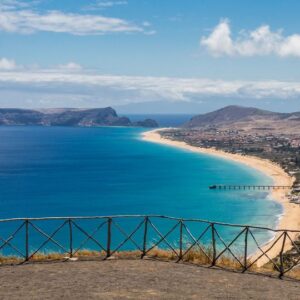 Porto Santo Ocean and beach view from exclusive home for sale.