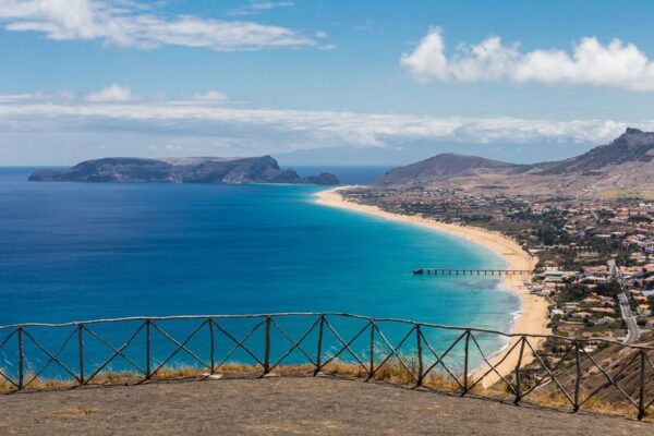 Porto Santo Ocean and beach view from exclusive home for sale.